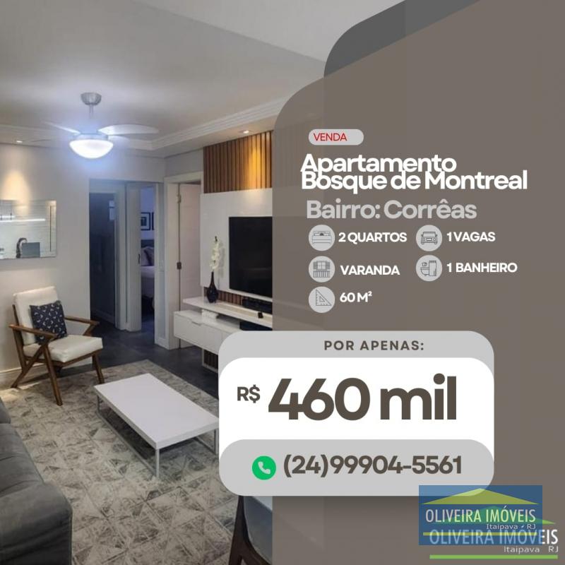 Apartamento em Corrêas - Petrópolis/RJ  - 2 Quartos