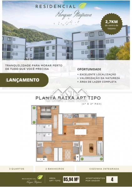 Apartamento à venda com 3 quartos, 85m² - Foto 3