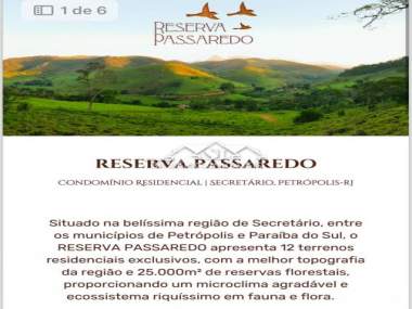 [CI 36508] Terreno em Fagundes, Petrópolis/RJ